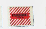 124486  1880004 Pakkseddelkonvolutt 6Z med zebrastriper 160 x 115 mm (esker á 1000 stk)